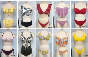 Wholesale Color Custom Designer Bikini Set Bathing Suits Sexy Triangle Letter Print Swimsuits