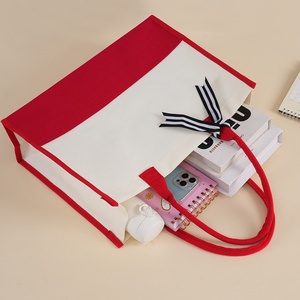 Borsa Tote in Tela con Doppio Manico, Logo Personalizzato, Grande Capacità, Borsa per la Spesa, Stampa a Lettere, Disponibile per Spedizione Internazionale - Product Image 4
