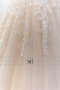 <span class=keywords><strong>Vestido</strong></span> de <span class=keywords><strong>Novia</strong></span> con Cuentas y Lentejuelas Mily Bridal QW01182, Vestidos de <span class=keywords><strong>Novia</strong></span> Económicos para Bodas Civiles - Product Image 6