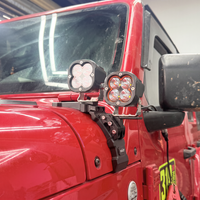 Support de fixation double robuste pour Jeep Wrangler JL, sans perçage, à dégagement rapide, pour éclairage latéral et antenne, accessoires tout-terrain