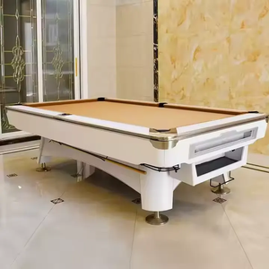 Naipni Factory Hot Sell High Quality 9FT With Jiujiang Slate 9ft Solid Wood Ball Pool <strong>Table</strong> Billiard <strong>Table</strong> Ball Return System - Product Image 4