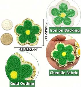 Fluffy Chenille Eco-Friendly Alphabet <b>Patches</b> with Iron on Backing for Clothing Bags Shoes Hats Uniform Silicone 3D DIY Custom - Product Image 5