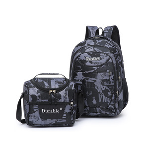 2 pezzi di zaino per studenti borsa da pranzo per adolescenti primaria scuola media e College - Product Image 3