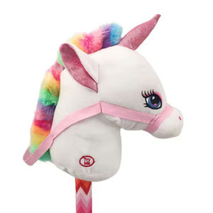 Animal Head Series Kids Riding Plush Toy unicórnio Hobby Horse Stick Toy - Product Image 2