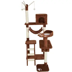 Large Cat Climbing Frame China Factory Original Sword Numbs Wooden Cat Tree And Cat House