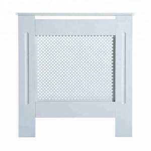 Cubierta de <span class=keywords><strong>Radiador</strong></span> de Madera, Mueble de Calefacción Moderno para el Hogar, Estilo Rejilla, Diseño de Diamante, Pintado en <span class=keywords><strong>Blanco</strong></span>, <span class=keywords><strong>Pequeño</strong></span> - Product Image 2