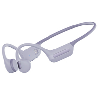 Nouveaux écouteurs sportifs à conduction osseuse en silicone avec tour de cou, étanches IPX8 pour la natation, casques BT6.0 sans fil