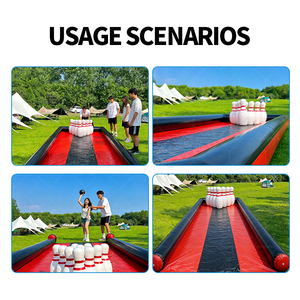 Jeu géant de bowling gonflable pour équipes sportives, pour enfants et adultes, AirFunPro, location pour fêtes, usage commercial - Product Image 5