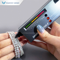 Bracelet Tennis Tianyu Gems pour Hommes et Femmes, en Moissanite, Plaqué Or 18 carats, Bracelet Tennis en Argent 925 avec Diamants Moissanite pour Hommes