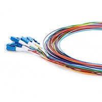 Juego de 12 Conectores de Fibra Óptica Codificados por Color LC/SC/FC/ST OS2/OM4 LSZH UPC/APC