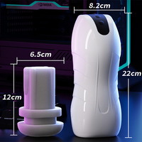 Offre Spéciale hommes Masturbation jouets étanche vibrant poussée sucer électrique homme tasse automatique mâle masturbateur Stroker