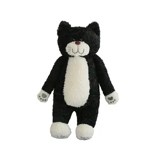 Vente en gros poupée en peluche jouet animal personnalisé créatif chat en peluche jouets et chat blanc en peluche jouet pour enfants noir unisexe cadeau 50cm