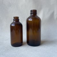 Botol minyak wangi 100ml 250ml, botol tetes kaca bulat boston untuk minyak esensial perawatan kulit, cairan obat Toner