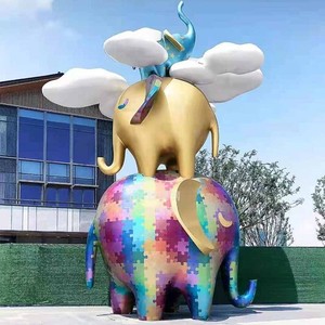 Personalizable al aire libre <span class=keywords><strong>Mei</strong></span> Chen oso escultura tarjeta de red roja IP fibra de vidrio acero resina artesanía Animal paisaje centro comercial pared escalada - Product Image 3