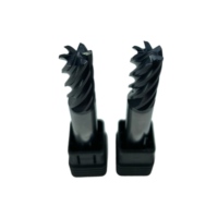 Fraise à queue plate en carbure de tungstène à 6 dents, 6 flûtes, personnalisable, revêtue, pour usinage CNC, OEM, résistante à l'usure