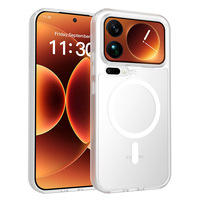 Funda protectora semitransparente a prueba de golpes con textura mate y adsorción magnética, aplicable para Xiaomi 17/17 Pro Max