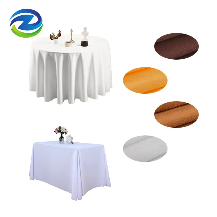 wholesale table linens 132 inch black round table cloth factory