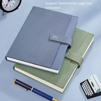 Carnet d'affaires de luxe personnalisable format A5, couleur Morandi, agenda de bureau, reliure spirale, papier sérigraphié pour logo