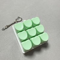 Prix usine en plastique Led lumière mécanique Keycap porte-clés Fidget Clicker clavier porte-clés soulagement du Stress jouets de décompression