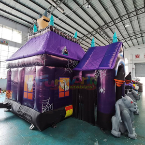 Carpa Inflable con Forma de Casa Embrujada y Túnel, con Diseño de Dibujos Animados, para Publicidad Exterior, Fiestas Comerciales - Product Image 4