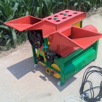 Machine de décorticage de maïs à grande vitesse de capacité de 2000 kg/h grande trémie avec noyau de moteur pour les coopératives de céréales