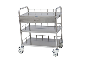 MT Medical Stainless Steel 2/3-Drawer Hospital Crash Cart <strong>Trolley</strong> <strong>Dressing</strong> &amp; Surgical Instrument <strong>Trolley</strong> Medical - Product Image 4
