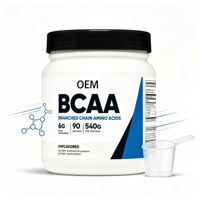 L-Glutamine sans sucre pour adultes, boisson de récupération musculaire après l'entraînement, acides aminés, 10-19g de protéines, poudre de BCAA, 540g, HALAL, OEM