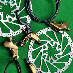 Set Rem Cakram Hidrolik Aluminium 2 Piston SeeMore MT500 MTB 6-pin, Rotor Depan Kiri 160mm, Kit Rem Cakram Sepeda Jalan - Product Image 1
