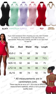 Tuta Corta Estiva da <span class=keywords><strong>Donna</strong></span> 2026 con Logo Personalizzato, Scollo a V, Halter, Senza Schienale, Vestibilità Slim, in <span class=keywords><strong>Cotone</strong></span> con Stampa Ghepardo e Leopardo, Casual - Product Image 2