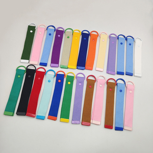 YYX Simple toile sangle <span class=keywords><strong>porte</strong></span>-clés bricolage coloré main tissu bande contraste <span class=keywords><strong>ruban</strong></span> sac à dos pendentifs <span class=keywords><strong>porte</strong></span>-clés - Product Image 6