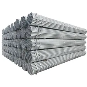 Acero galvanizado 3 1,5 6 4 pulgadas tubo cuadrado DN40 48,3mm 2 pulgadas DN50 sch40 tubo de andamio Precio de tubo de acero pre galvanizado