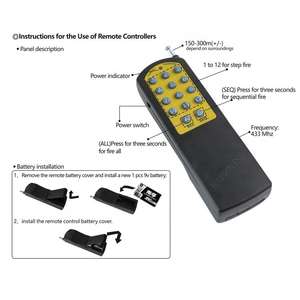 3 Cue 12 قناة + نظام إطلاق لاسلكي عن بعد من من من من من من نوع Mm لحفلات الزفاف وحفلات أعياد الميلاد والألعاب النارية - Product Image 4