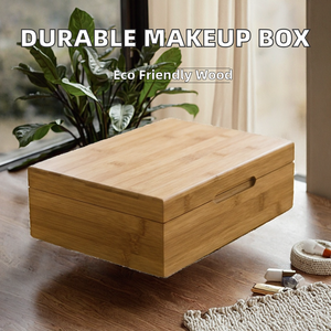 Bamboo Carved Square European Design Eco Friendly Durable Jewelry <b>Box</b> - Product Image 2