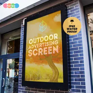 High Brightness Signage Advertising Ip65 Waterproof Monitor Sign Board Signage Advertising Outdoor Led Lcd Screen