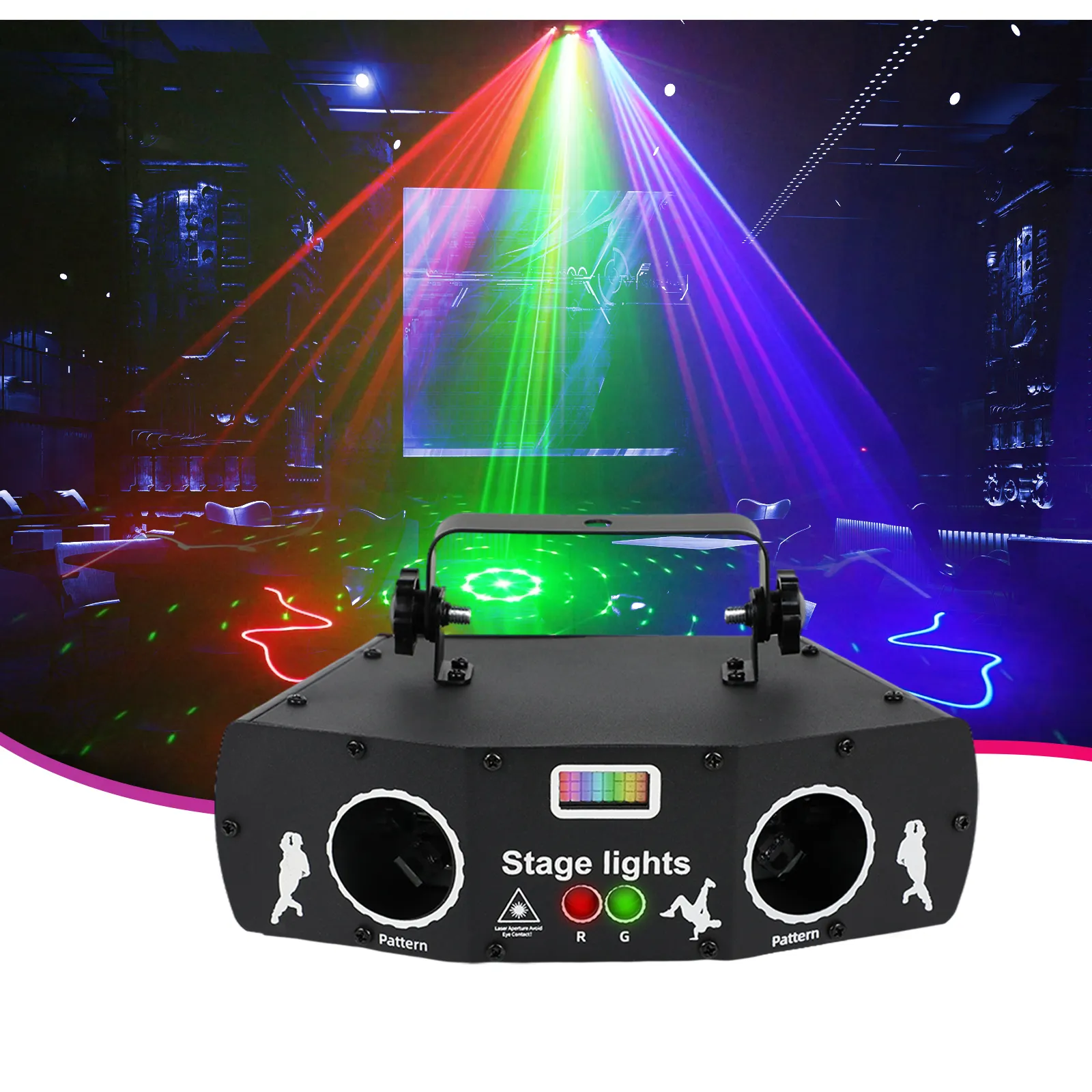 holiday lighting best price zhensheng 2022 New mini led laser effect light dj laser party lights for parties holiday ramadan bar