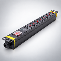 Unité de distribution d'alimentation (PDU) montable en rack avec longueur de câble personnalisée, prise en charge OEM/ODM, avec prises IEC C13 pour centre de transport et métro