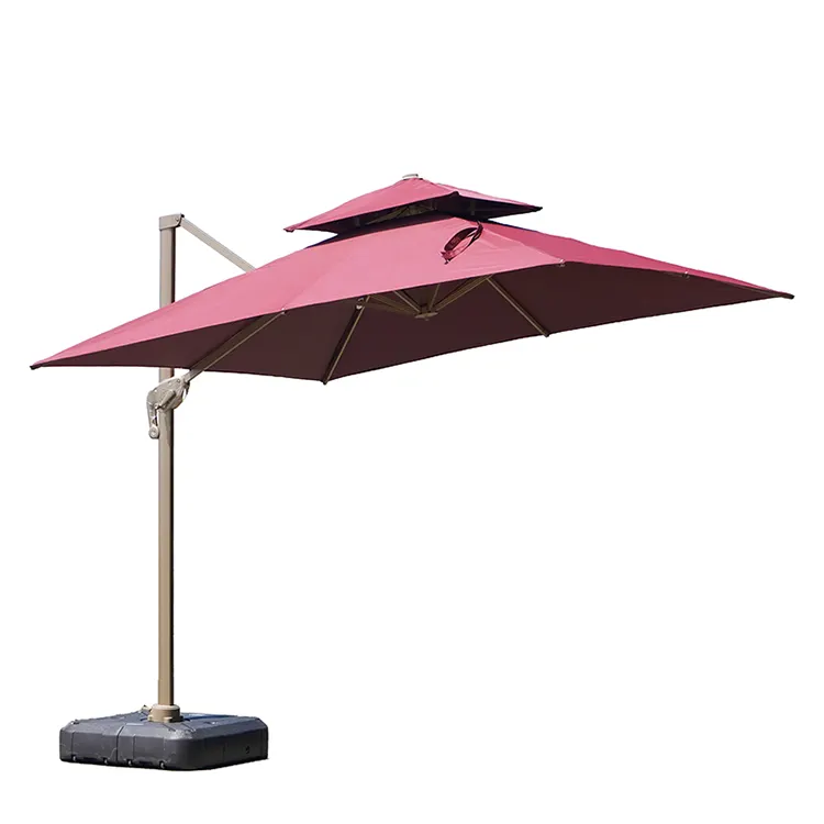Ombrelloni da spiaggia roma per la pioggia e vento ombrellone all'aperto per ristorante 5x5 ombrellone rosa ombrellone