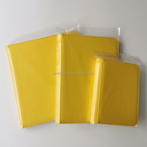 Carpeta para Tarjetas Coleccionables <span class=keywords><strong>PYP</strong></span> 4 9 12, Álbum de Colección de Cuero PU Premium para Tarjetas de Baloncesto Yugioh TCG - Amarillo - Product Image 1