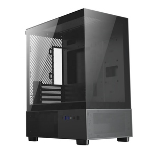 JNP Fábrica Micro ATX Gamer Gabinete Preto Mid Tower Computer Case com Fonte de Alimentação Water Cooler System & Fan para Gaming PC - Product Image 5