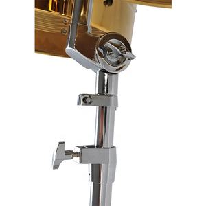 Set <span class=keywords><strong>de</strong></span> Timbales Profesionales <span class=keywords><strong>de</strong></span> Acero <span class=keywords><strong>de</strong></span> 13" y 14" <span class=keywords><strong>de</strong></span> Alta Calidad para Percusión Latina con Cencerro y Soporte Cromado - Product Image 3