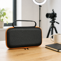 Étui pour appareil photo en EVA, boîte de transport rigide pour microphone, haut-parleur, équipement audio, pochette de rangement portable, sac pour appareil photo, logo personnalisé