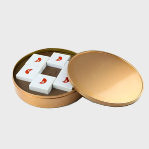 Tùy Chỉnh Thiết Kế Rose Gold Kim Loại Hộp Thiếc Hình Bầu Dục Hình Bánh Quy Và Vòng Tinplate Có Thể Cho Cookie Và Kẹo Thực Phẩm Sử Dụng - Product Image 5