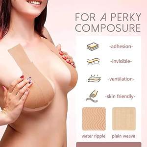 Ruban de lifting mammaire en gros, bandes de kinésiologie respirantes, soutien de la poitrine, ruban pour le lifting des seins - Product Image 2