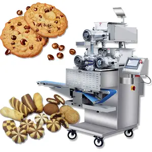 Manufacturer Multifunctional Automatic Encrusting Stuffed Cookie Chocolate Cookies Making Machine