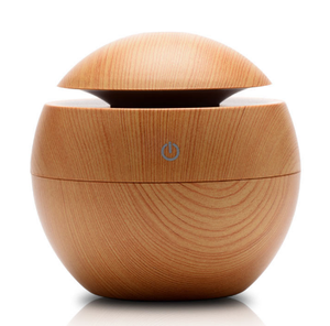 Difusor de Aceites Esenciales Portátil Clásico de 130 ml, <span class=keywords><strong>Humidificador</strong></span> USB con Aspecto de Madera para Habitación, Oficina, Hogar y Auto - Product Image 1