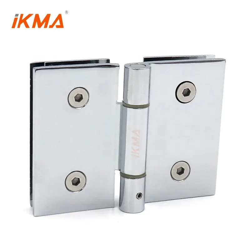Without spring Inflexible polished chrome 180 degree concealed inward opening door pivot hinge