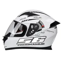 DFG DOT casco integrale per moto doppia visiera parasole Street Bike moto Touring casco ABS