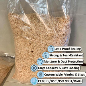Poly beutel mit großer Kapazität für Holzspäne Einfaches Laden Stark Flexibel Ideal für die Verpackung von Sägemehl und Pellets - Product Image 1