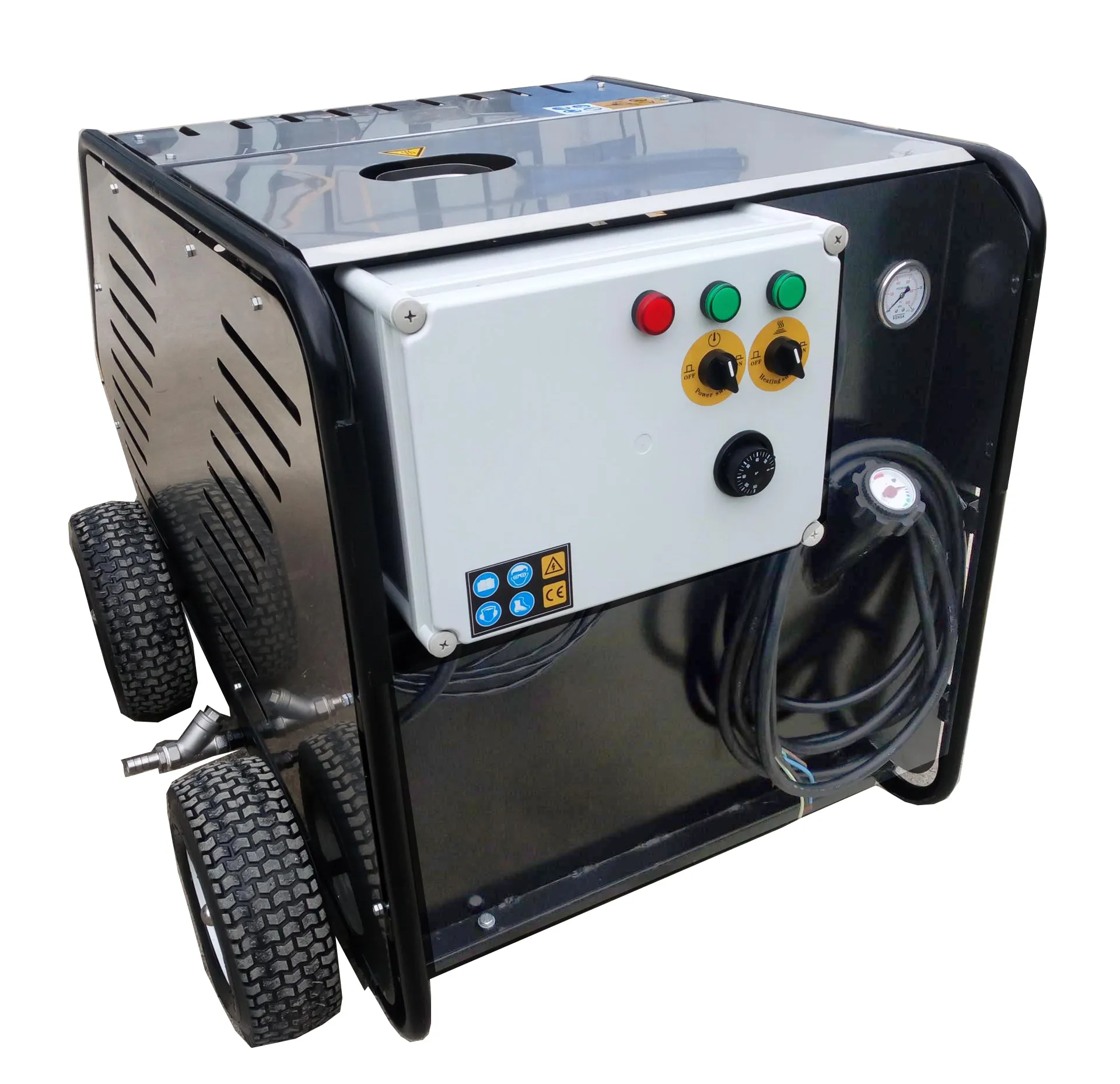 3600PSI dizel isıtma 7.5KW 250bar 15LPM İşlevli endüstriyel yağ tankı yıkama sıcak su yüksek basınçlı temizleme makinesi