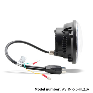 Phare led résistant aux UV 12V 24V <span class=keywords><strong>5</strong></span> 3/4 pouces avec faisceau Halo Hi-Lo Feu de position DRL & Turn pour moto, camion, <span class=keywords><strong>bus</strong></span>, 4x4 Unimog - Product Image 6